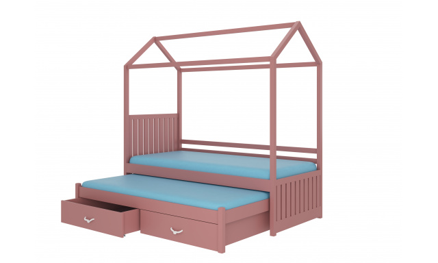 Łóżko domek z materacami JONASZEK 180x80