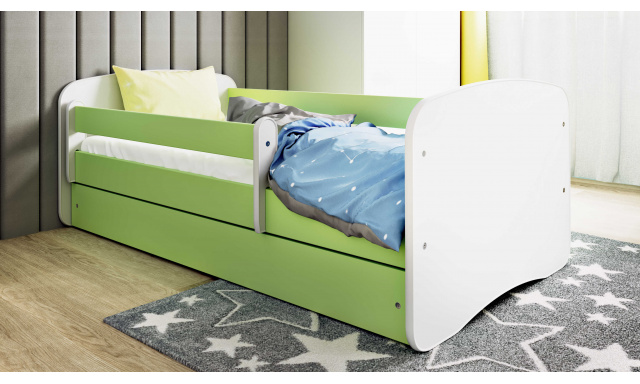 Detská posteľ s úložným priestorom Sen 140X70 cm, zelená