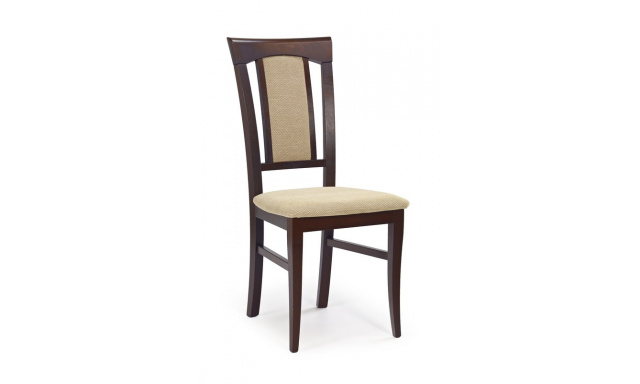 Jedálenská stolička Korsa, orech / béžová