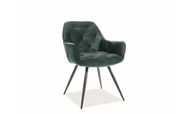Dizajnová jedálenská stolička Chiron, zelená