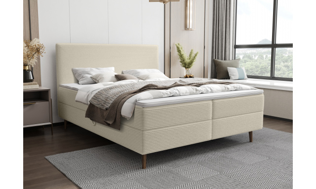 Moderná posteľ Karas 160x200cm, sivá Poso