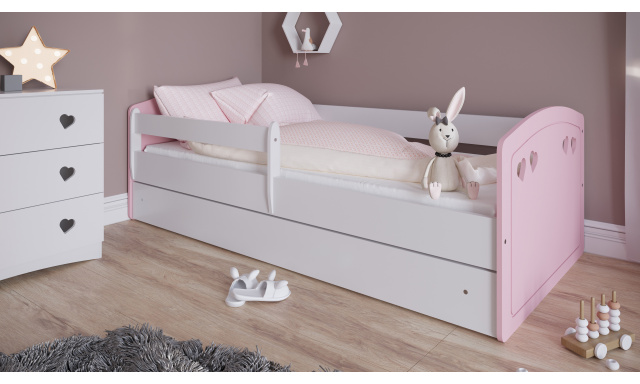 Detská posteľ s úložným priestorom Julie 160x80 cm, ružová