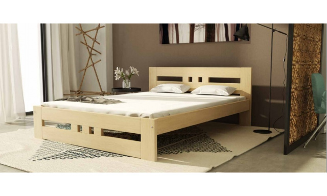 Manželská posteľ z masívu Romain 180x200cm, borovica