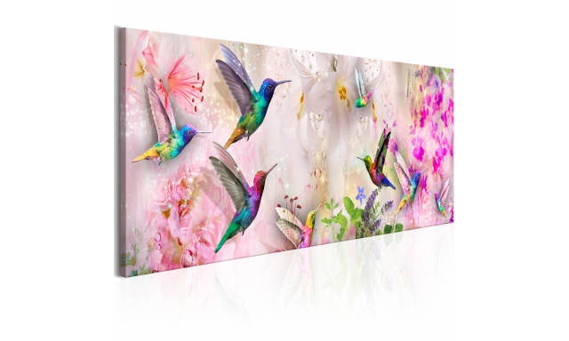 Obraz - Colourful Hummingbirds (1 Part) Narrow