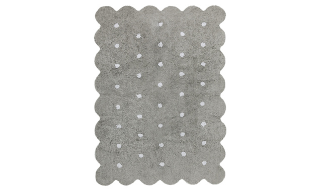 Bio koberec kusový, ručně tkaný Biscuit Grey