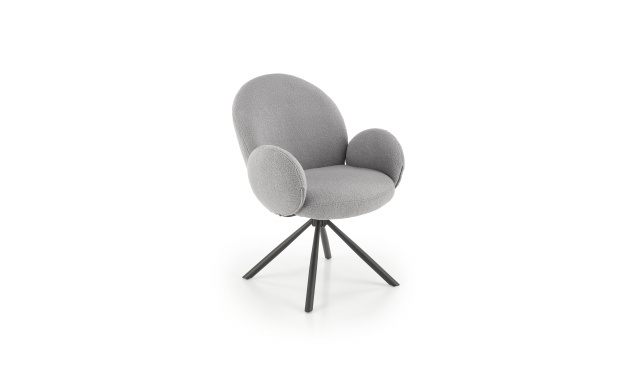 Dizajnová jedálenská stolička Hema2104, šedá