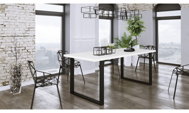 Moderný jedálenský stôl Barbora 185x67cm, biely