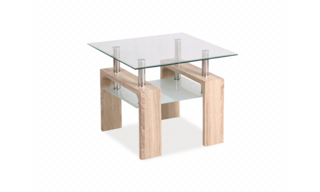 Sklenený konferenčný stôl Sego358, 60x60cm