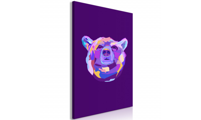 Obraz - Colourful Bear (1 Part) Vertical
