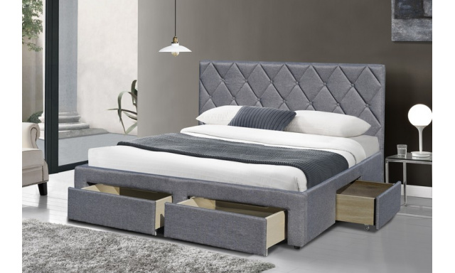 Manželská posteľ s úložnými priestormi H7902, 160x200cm
