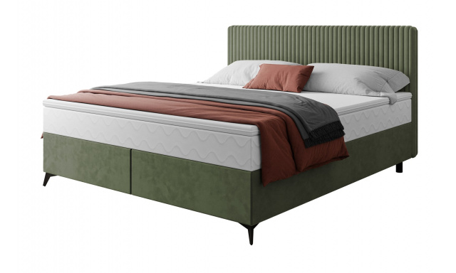 Čalúněná postel Lisma 160x200, zelená Manila