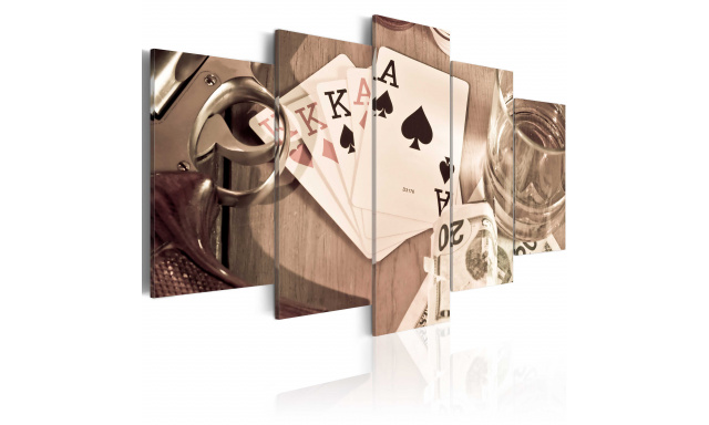 Obraz - Poker night - sepia