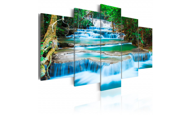 Obraz - Blue Waterfall in Kanchanaburi, Thailand