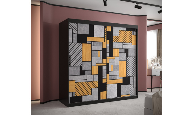 Šatníková skriňa Tetris 1, 180cm