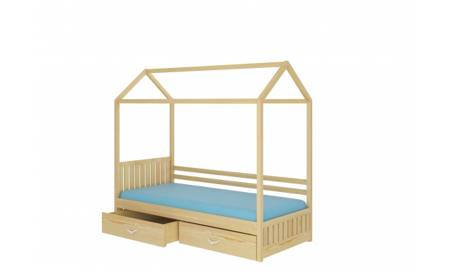 Łóżko domek z materacem ROSE 200x90