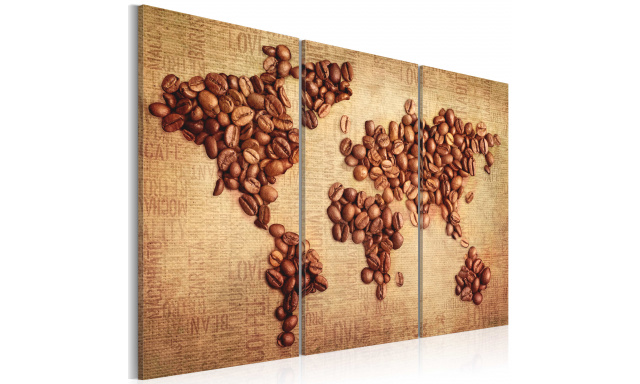 Obraz - Coffee from around the world - triptych
