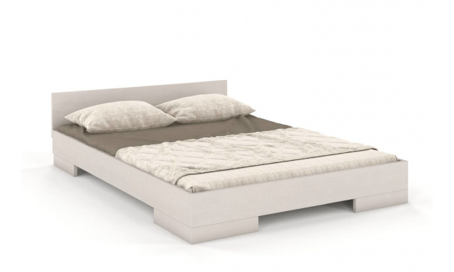 Prodloužená postel Spectre 120x220 cm, borovice masiv, bílá