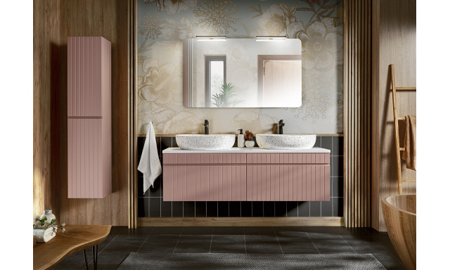 Kúpeľňový nábytok Rony, zostava I/ Rose+ zrkadlo + umývadla