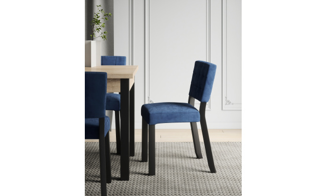 Čalouněná jídelní židle Ramos186, modrá