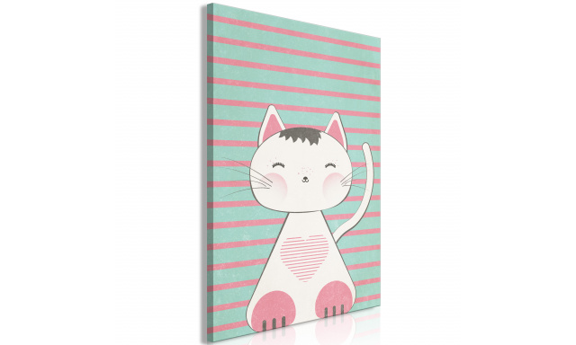 Obraz - Striped Kitten (1 Part) Vertical