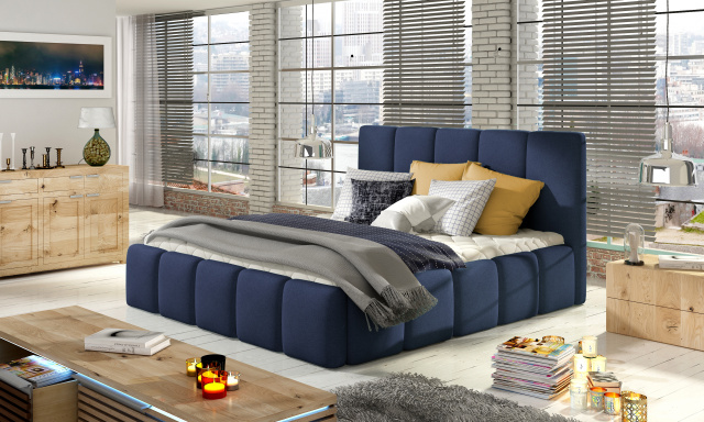 Moderná posteľ Begie, 180x200 modrá Ontario