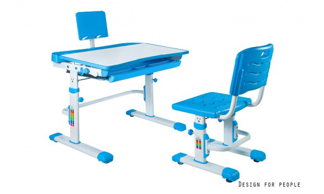 Dětský nastavitelný PC stůl + židle Unity182, blue