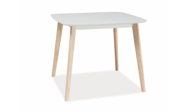 Jedálenský stôl Sego193, biely, 90x80cm