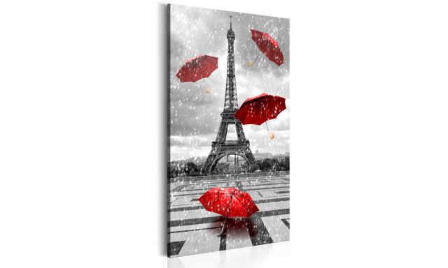 Obraz - Paris: Red Umbrellas