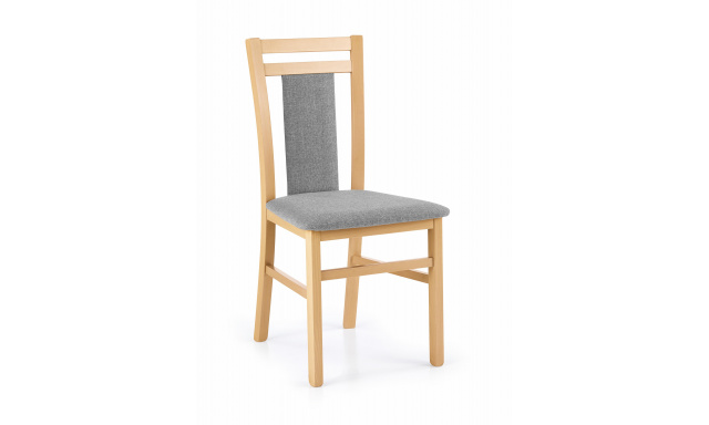 Jedálenská stolička Heros, dub medový / sivá