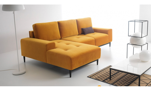 Dizajnová rohová sedačka Vamina, mango Enjoy