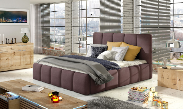Moderná posteľ Begie, 180x200 hnedá Soro