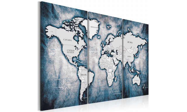 Obraz - World Map: Ink Triptych