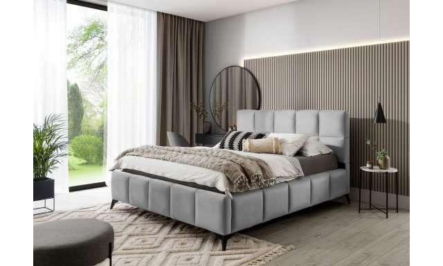 Moderná posteľ Miami, 180x200cm, šedá Nube s úložným priestorom