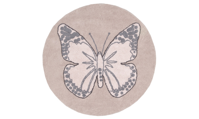 Bio koberec kusový, ručně tkaný Butterfly