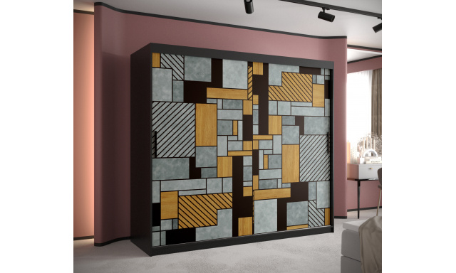 Šatníková skriňa Tetris 1, 200cm