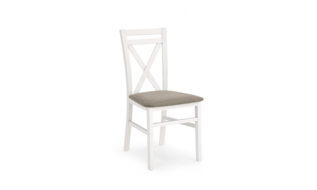 Jedálenská stolička Derek s poduškou, biela