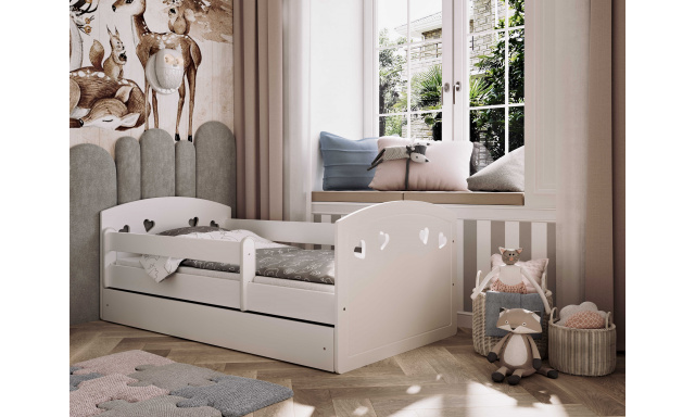 Detská posteľ s úložným priestorom Julie 180x80 cm, biela