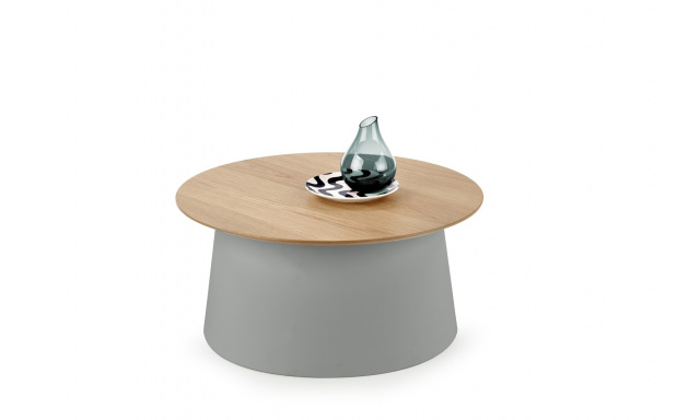 Moderný konferenčný stôl Hema63, prírodná/sivá