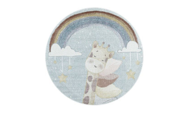Dětský kusový koberec Lucky 3612 blue kruh