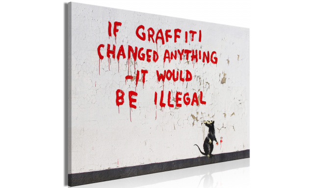 Obraz - Quotes Graffiti (1 Part) Wide