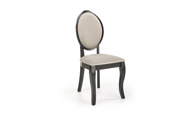 Jídelní židle Hema547, černá/béžová