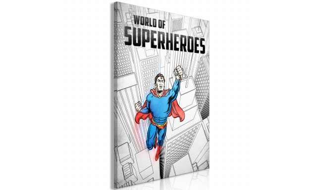 Obraz - World of Superheroes (1 Part) Vertical