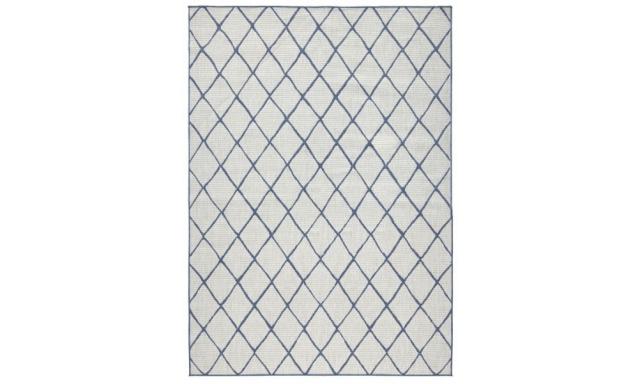 Kusový koberec Twin-Wendeteppiche 103119 blau creme-80x150