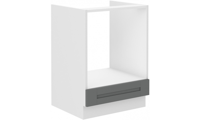 Lionel dolná skrinka 60cm spotrebičová, siva/biela