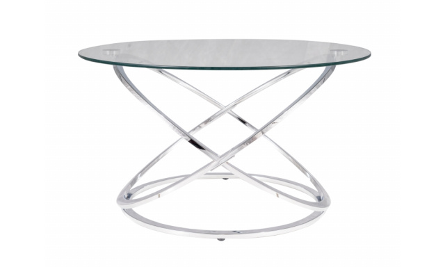 Sklenený konferenčný stôl Sego319, 80cm