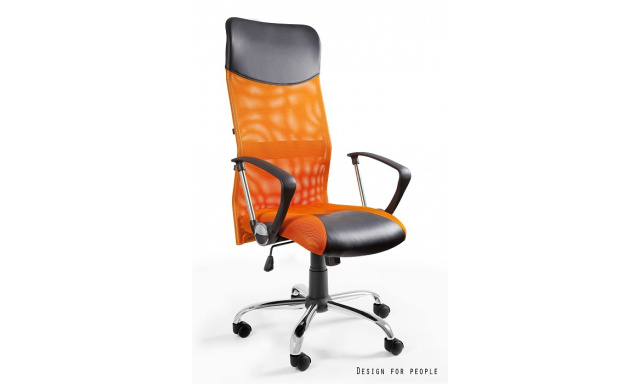 Kvalitní kancelářská židle Unity126, oranžová