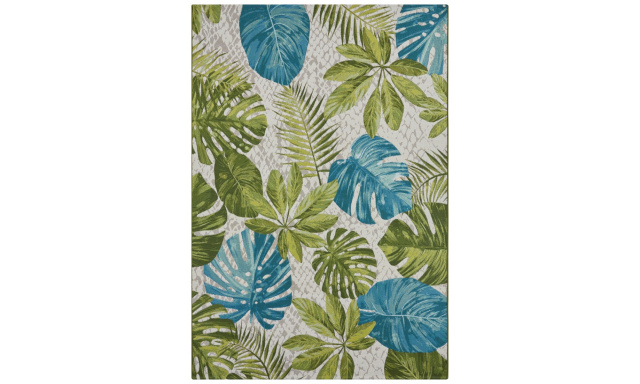 Kusový koberec Flair 105617 Tropical Leaves Turqouise Green