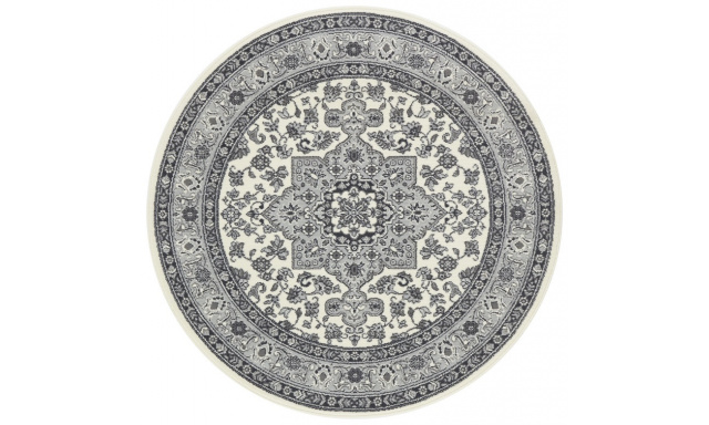 Kruhový koberec Mirkan 104107 Cream/Grey