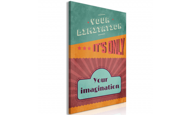 Obraz - Your Limitation It's Only Your Imagination (1 Part) Vertical
