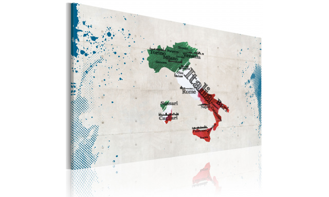 Obraz - Map of Italy